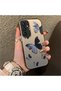 Black and Gray Butterfly-Printed Protective Case Compatible with the Samsung Galaxy S23 Fe, Offering Impact Protection.