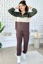 Modal Hoodie Set with Zippered Collar 7K153 - 8