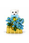 Blue Flower Mini Teddy Bear Decorative Gift Set, 12-Piece Boxed Set. - 3