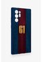 Samsung Note 20 Ultra Compatible Burgundy and Blue Patterned Silicone Case. - 3