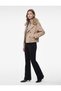 Pocketed Button-Down Wrap-Style Trench Coat with Detachable Faux Fur Collar and Gabardine Fabric. - 4