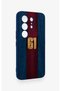 Tecno Camon 50 Pro 4g Compatible Burgundy Blue Patterned Silicone Case. - 3