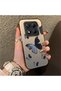 Redmi Note 14 Pro 4G/5G Compatible Black and Gray Butterfly-Printed Protective Case, Offering Impact Protection.