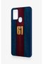 Samsung A21S Compatible Burgundy and Blue Patterned Silicone Case. - 4