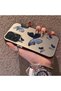 Samsung Galaxy A73 Compatible Black and Gray Butterfly-Printed Protective Case, Offering Impact Protection. - 2