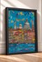 Venice, Kubbeler and Gondola Canal Framed Painting, Italy Poster, Living Room, Kitchen, Wall Decor, Itp116. - 2