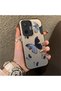 Black and Gray Butterfly-Printed Protective Case Compatible with Poco F7, Offering Impact Protection.