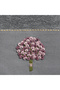 Leila bamboo bouquet flower embroidered hand towel, anthracite, 50x90, anthracite. - 4