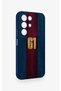 Realme C85 5g Compatible Burgundy Blue Patterned Silicone Case. - 3