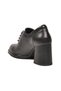 Lace-Up Platform Heel Black Genuine Leather Women's Classic Casual Shoes 2453408K - 4