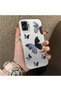 Samsung Galaxy A05 Compatible Black and Gray Butterfly-Printed Protective Case, Offering Impact Protection.