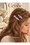 Pinterest Pearl and Stone Design 2-Piece Hair Clip Set |   Pearl Buckle - 2