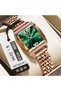 Luxury Diamond Green Dial Wristwatch