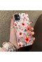iPhone 11 Compatible Protective Case with a Large Floral Print, Offering Impact Protection.