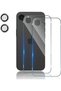 2 Pack Back Screen Protector for iPhone 16E Tempered Glass + 2 Pack Camera Lens Protector, 9H Hardne
