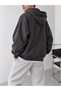 Men's Oversized Hoodie, Relaxed Fit, Full-Zip, with Pockets, Casual Cotton Sweater. - 4