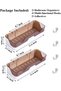 قطعتان من رفوف الحمام، تصميم مزدوج الطبقات، مقاوم للصدأ، مصنوع من الفولاذ المقاوم للصدأ، يُثبَّت على الحائط، رف حمام. - 7