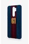 Redmi Note 8 Pro Compatible Burgundy and Blue Patterned Silicone Case. - 4