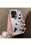 Redmi Note 13 4g Compatible Case with Dot and Butterfly Combination Print, for Everyday Use.