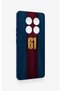 Redmi Note 14 Pro 5g Compatible Burgundy and Blue Patterned Silicone Case. - 3