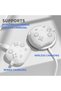 غطاء لسماعات AirPods 4/5 (2024-2026) مع مجموعة تنظيف (أبيض) - 4