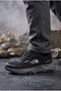 Men's Black Smoke-Gray Water-Repellent Casual Sneakers 073 - 3