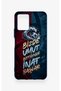 Vivo Y33S Compatible Wavy Burgundy Blue Patterned Silicone Case - 2