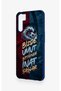 Oppo A91 Compatible Wavy Burgundy and Blue Patterned Silicone Case. - 4