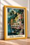 Scilla Calabria Pier and Palm Trees Framed Painting Italy Poster Wall Decor Itp128 - 2