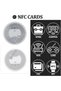 ملصقات NFC قابلة لإعادة الكتابة، شريحة Ntag 215، ذاكرة بسعة 504 بايت، متوافقة مع الأجهزة التي تدعم تقنية NFC. - 5