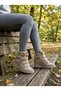Pensa Women's Sports Boots, Padded Heel, Velcro Strap, Genuine Leather, Mink Suede. - 3