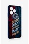 Realme C53 Compatible Wavy Burgundy and Blue Patterned Silicone Case. - 3