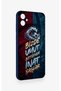 Samsung A05 Compatible Wavy Burgundy and Blue Patterned Silicone Case. - 3