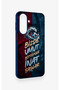 Samsung A27 Compatible Wavy Burgundy and Blue Patterned Silicone Case. - 3