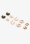 Gold Color Alen 5-Piece Earring Set - 2