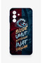 Samsung A17 Compatible Wavy Burgundy and Blue Patterned Silicone Case. - 2