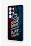 Samsung S25 Ultra Compatible Wavy Burgundy and Blue Patterned Silicone Case. - 4