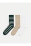 Shining Store's Glittering Choices Striped Men's Socks 3-Piece Set