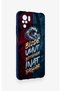 Wavy Burgundy and Blue Patterned Silicone Case Compatible with Redmi Note 10-10S. - 3