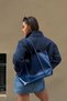 Fw Cool Puff Relaxed Fit Navy Blue Half Zip Sweatshirt - 7