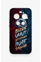 Mi 17 Ultra Compatible Wavy Burgundy and Blue Patterned Silicone Case. - 2