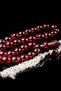 Vibrant Red (Al) Squeeze Amber Chain Tassel Prayer Beads - 3