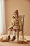 Girls' Plush Teddy Coat, Embroidered with Bear Design, Buttoned, with Pockets, Long Sleeves, Winter Coat - Copy