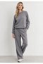 Women's 3-Thread Brushed Grey Tracksuit Set - Sistan