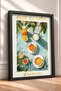 Caffè Del Mattino Turquoise Coffee Table Framed Painting Italy Poster Wall Decor Itp124 - 2