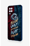 Samsung A12 Compatible Wavy Burgundy and Blue Patterned Silicone Case. - 4