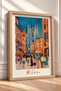 Milan Cathedral Framed Picture in a Starry Night, Italy Poster, Living Room, Kitchen, Wall Decor, Itp135. - 2