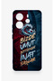 Redmi Note 14 4g Compatible Wavy Burgundy Blue Patterned Silicone Case - 2