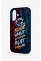 iPhone 16 Compatible Wavy Burgundy Blue Patterned Silicone Case - 4