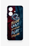 Realme Note 60 Compatible Wavy Burgundy and Blue Patterned Silicone Case. - 2